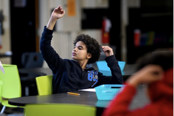 Student participating in Toyota STEM education program